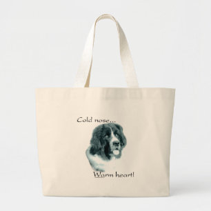 Grand Tote Bag Terre-Neuve Coeur chaud du nez froid