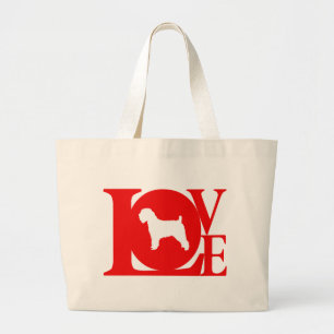 Grand Tote Bag Terrier blond comme les blés doucement enduit