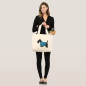 Grand Tote Bag Térrier Écossais en Pull (Devant (modèle))