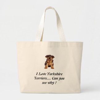 Grand Tote Bag Terriers de Yorkshire d'amour ? Le besoin bon un