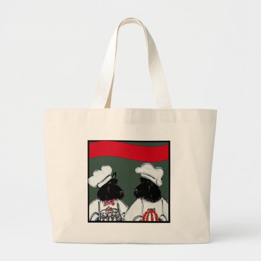 Grand Tote Bag Térriers Écossais (Devant)