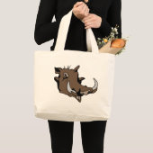Grand Tote Bag Tête de Warthog (Devant (produit))