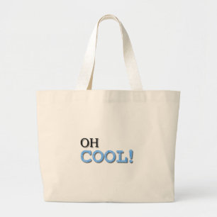 Grand Tote Bag Texte Cool