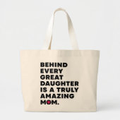 Grand Tote Bag Texte d'expression de conception mignonne pour la (Devant)