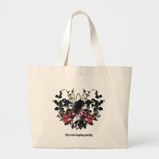 Grand Tote Bag The Crow Laughing Awfully (Devant)