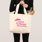 Grand Tote Bag Thérapie de voyage (Devant (produit))