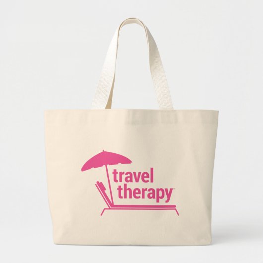 Grand Tote Bag Thérapie de voyage (Devant)