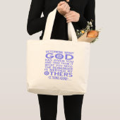 Grand Tote Bag Thomas Aquinas God Given Light Blue (Devant (produit))