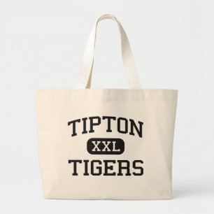 Grand Tote Bag Tipton - tigres - lycée - Tipton l'Oklahoma