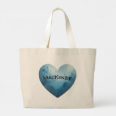 Grand Tote Bag Toile beagle personnalisable fourre-tout (Dos)