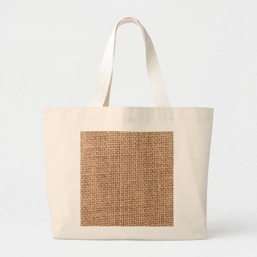 Grand Tote Bag Toile de jute (Devant)