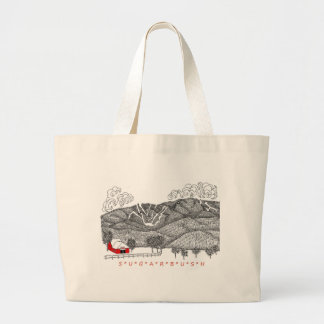 Grand Tote Bag Toile Fourre-tout avec les options nommées