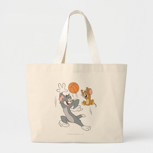 Grand Tote Bag Tom et Jerry Basketball 1 (Devant)
