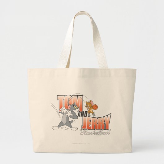 Grand Tote Bag Tom et Jerry Basketball 3 (Devant)
