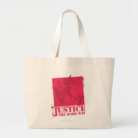 Grand Tote Bag Tom et Jerry Justice The Hard Way (Devant)