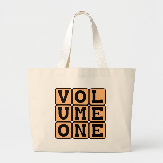 Grand Tote Bag Tome un, Premier Volume (Devant)