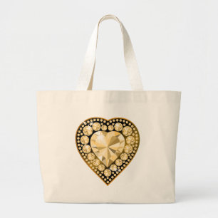 Grand Tote Bag Topaz Gem Heart