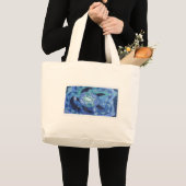 GRAND TOTE BAG TORTUE BLEUE (Devant (produit))