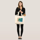 Grand Tote Bag tortue de mer (Devant (modèle))