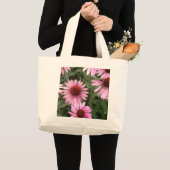Grand Tote Bag Tote fleur de cone Echinacea (Devant (produit))