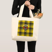 Grand Tote Bag Tote McLeod Tartan, Badge et devise (Devant (produit))