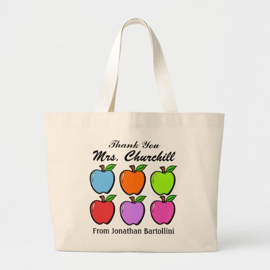Grand Tote Bag Totes pour enseignants - SRF (Devant)