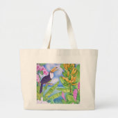Grand Tote Bag Toucan brésilien en Amazone (Devant)
