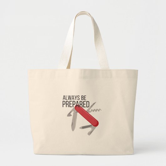 Grand Tote Bag Toujours préparé (Devant)