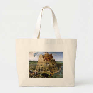 Grand Tote Bag Tour de Babel par Brueghel