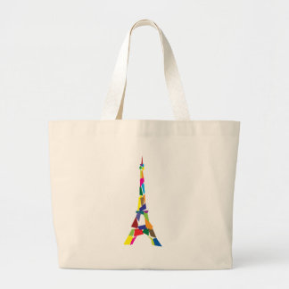 Grand Tote Bag Tour Eiffel abstrait, France, Paris