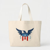 Grand Tote Bag Tout American Eagle & Flag Patriotic (Devant)
