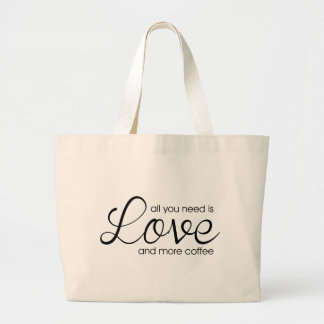 Grand Tote Bag Tout ce dont vous avez besoin, c'est de l'amour et