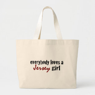 Grand Tote Bag Tout le monde aime la fille du Jersey