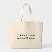 Grand Tote Bag Tout | Moderne minimaliste Style simple (Devant)