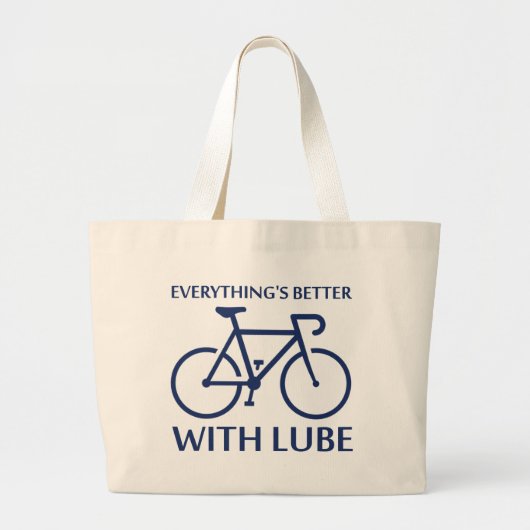 Grand Tote Bag Tout va mieux avec Lube (Devant)