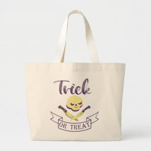 Grand Tote Bag Tracer ou traiter les arêtes du crâne Ruban d'Hall