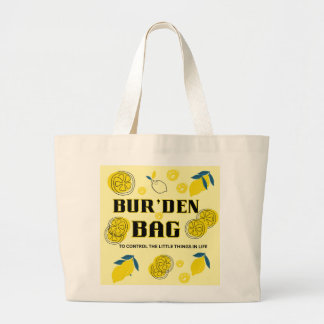 Grand Tote Bag TRANCHE DE CITRON, Toile Femme BUR'DEN
