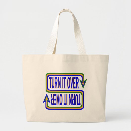 Grand Tote Bag Transformez-Le Au-Dessus De Citation Inspirationne (Devant)