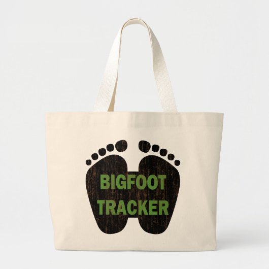Grand Tote Bag Traqueur de Bigfoot (Devant)