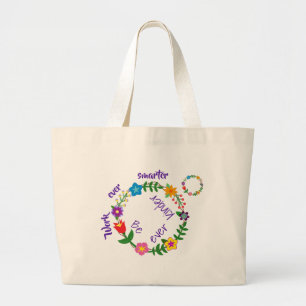 Grand Tote Bag Travaillez toujours plus intelligemment, Soyez tou