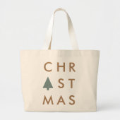 Grand Tote Bag Tree de Christmas | Minimum Scandinavian (Devant)