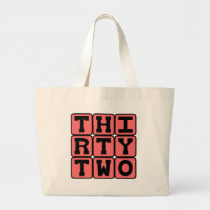Grand Tote Bag Trente Deux, Numéro 32