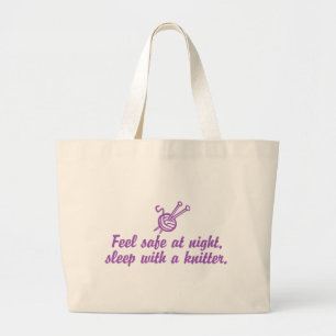 Grand Tote Bag Tricot drôle