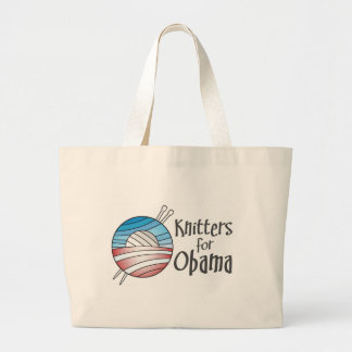 Grand Tote Bag Tricoteuses pour Obama, Fourre-tout
