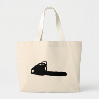 Grand Tote Bag tronçonneuse noire
