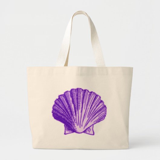 Grand Tote Bag Tropical Moonlight Purple Shell (Devant)