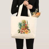 Grand Tote Bag Tropical Pineapple Fruit (Devant (produit))