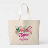 Grand Tote Bag Tropique comme c'est chaud, week-end de célibatair (Dos)