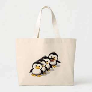 Grand Tote Bag Troupeau des pingouins