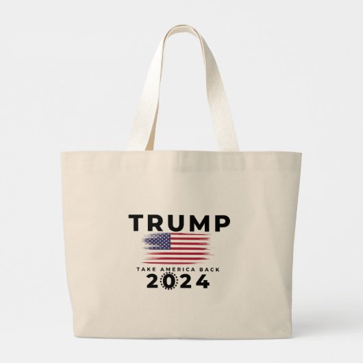 Grand Tote Bag Trump a repris l'Amérique en 2024 (Dos)
